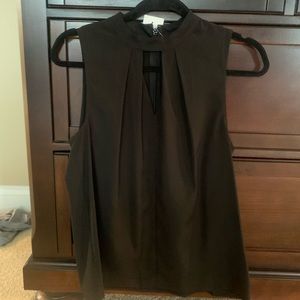 NWT Black sleeveless Top